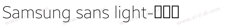 Samsung sans light字体转换